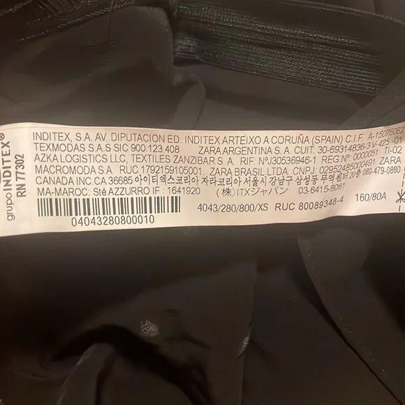 NWT ZARA RHINESTONE DRESS LIMITED EDITION  BLACK  DRESS - REF. 4043/280 XS - Picture 7 of 11